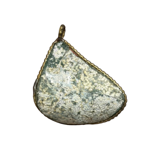 Ancient Roman Glass pendant with modern setting