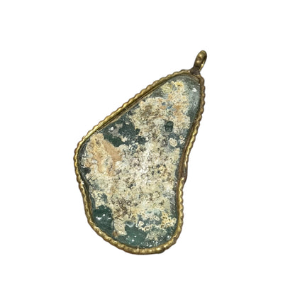 Ancient Roman Glass pendant with modern setting