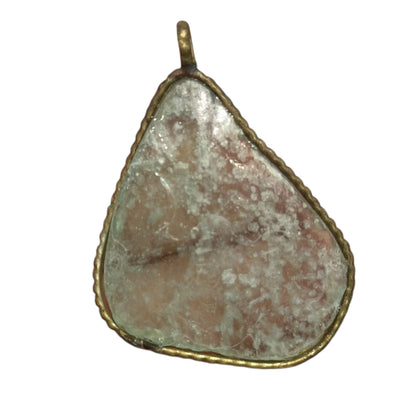 Ancient Roman Glass pendant with modern setting