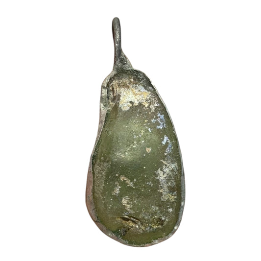 Ancient Roman Glass pendant with modern setting