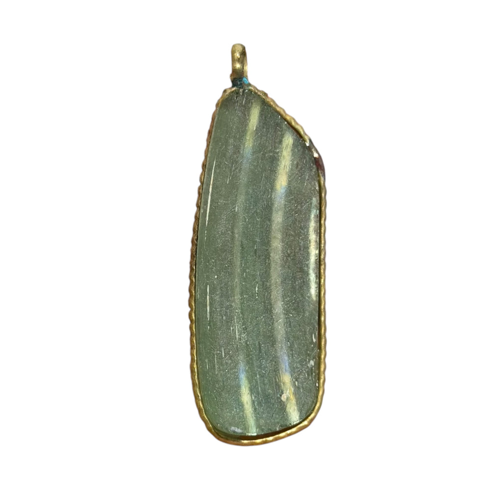 Ancient Roman Glass Pendant With Modern Setting