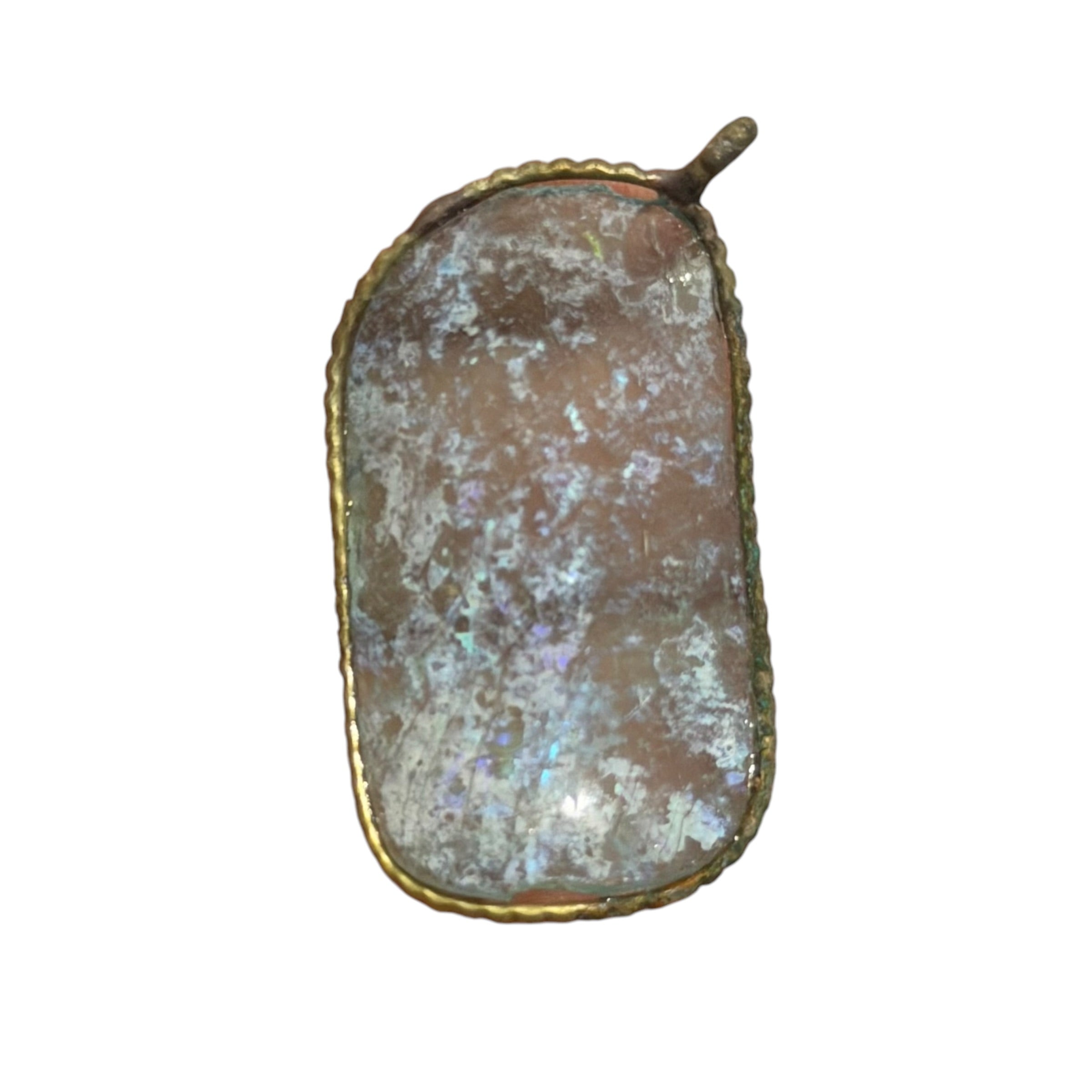 Ancient Roman Glass Pendant With Modern Setting