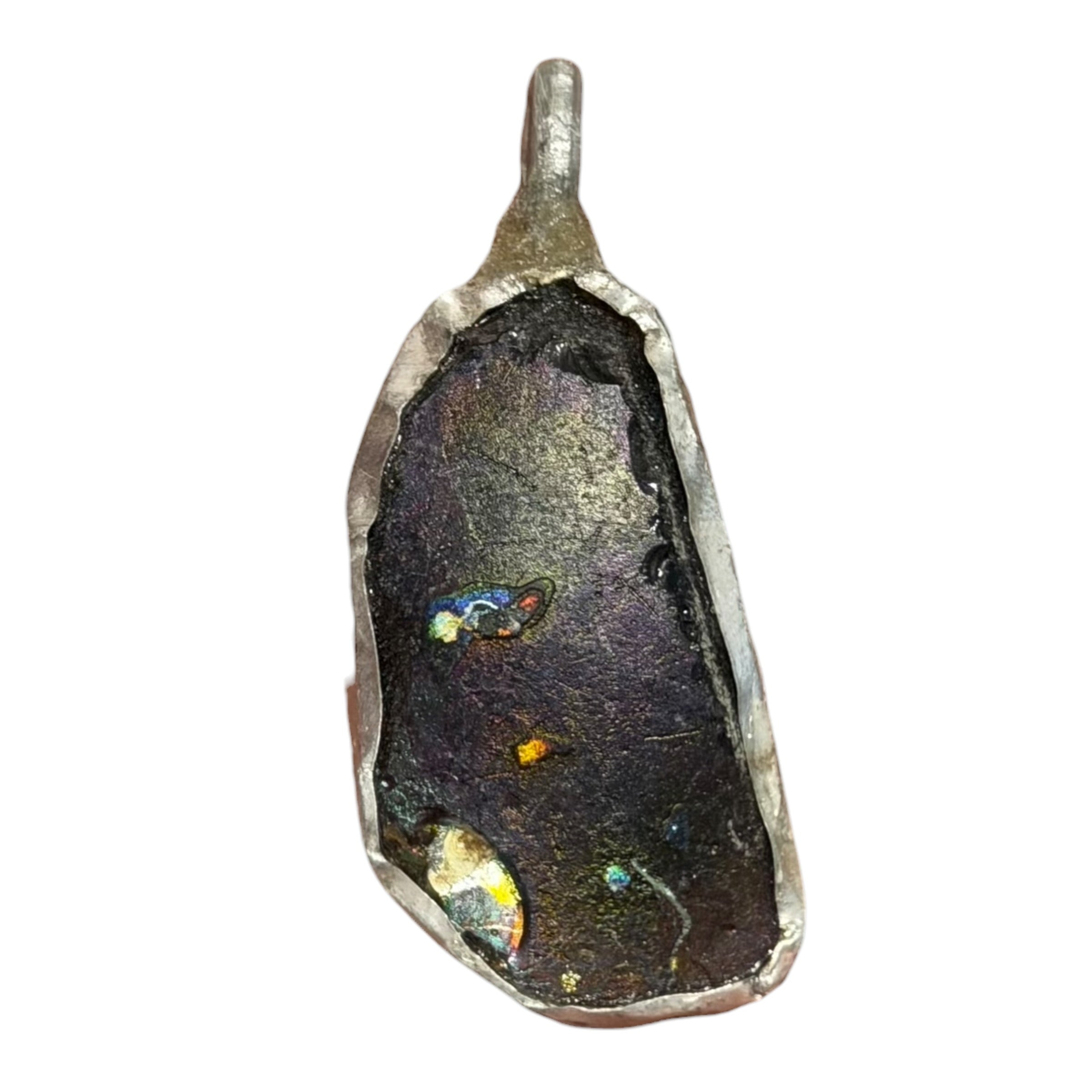 Ancient Roman Glass Pendant With Modern Setting