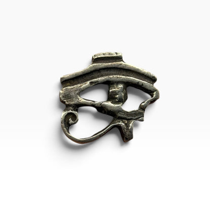 Solid Sterling Silver 925 Eye of Horus Egyptian Wedjat Protection Pendant