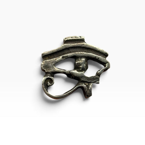 Solid Sterling Silver 925 Eye of Horus Egyptian Wedjat Protection Pendant