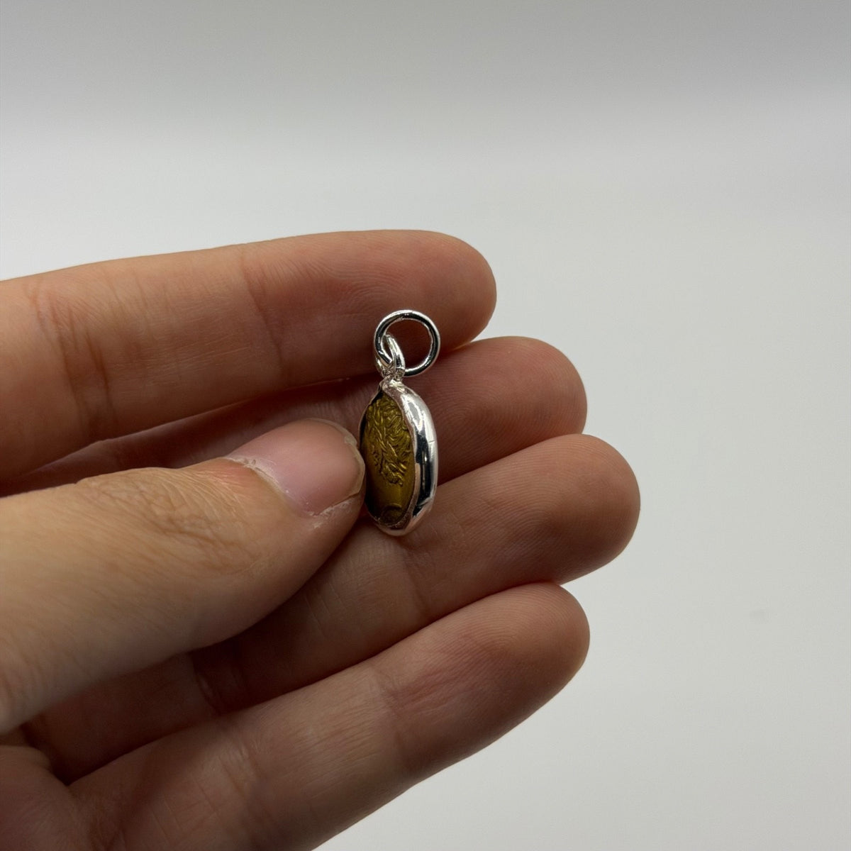 Ancient Roman Greek Style Coin Pendant Silver Gold Tone Coin Medallion Charm
