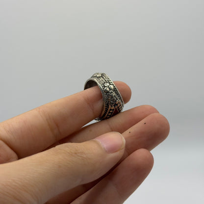 Vintage Afghan Tribal Kucci Boho Silver Ring
