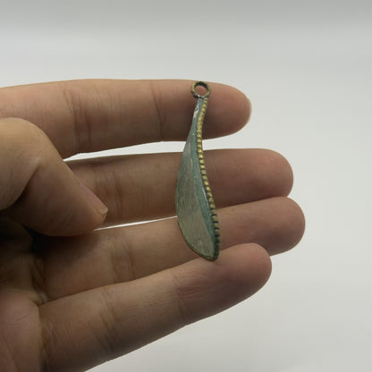 Ancient Roman Glass Pendant With Modern Setting