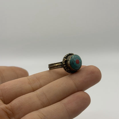 Vintage Nepalese Turquoise Antique Ring