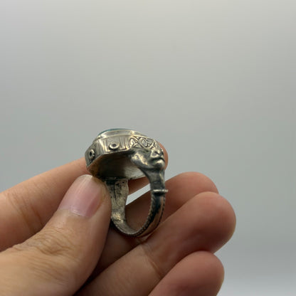 Ancient Roman Inspired Silver Intaglio Ring