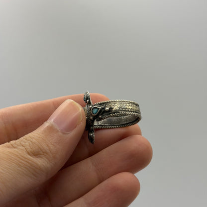 Silver Carnelian Turquoise Multi Stone Tribal Ethnic Marquise Statement Ring