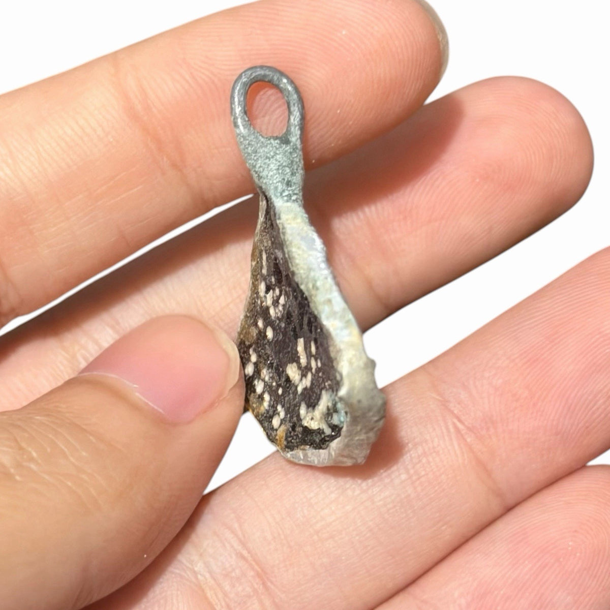Ancient Roman Glass Pendant With Modern Setting
