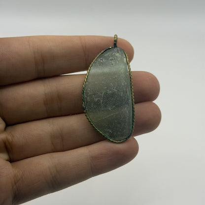 Ancient Roman Glass Pendant With Modern Setting