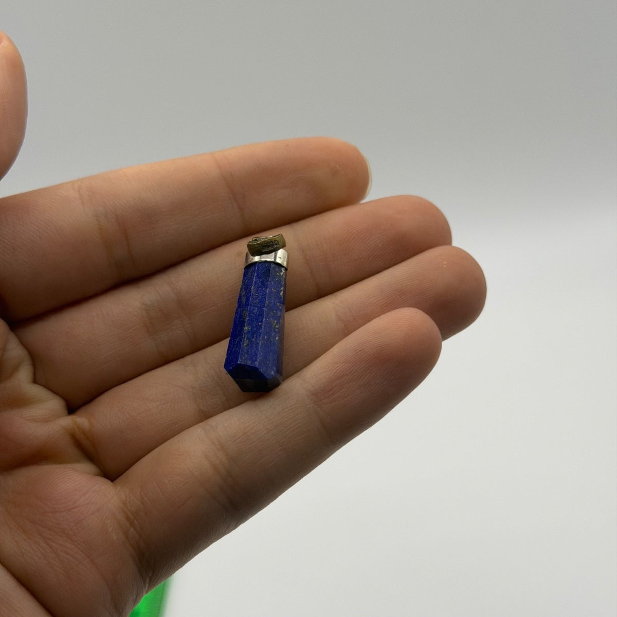 Vintage Natural Afghan Lapiz Lazuli Silver Pendant