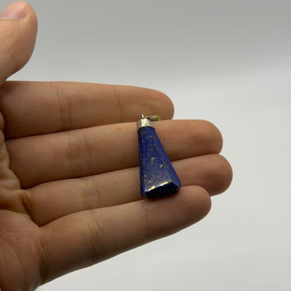 Vintage Natural Afghan Lapiz Lazuli Silver Pendant