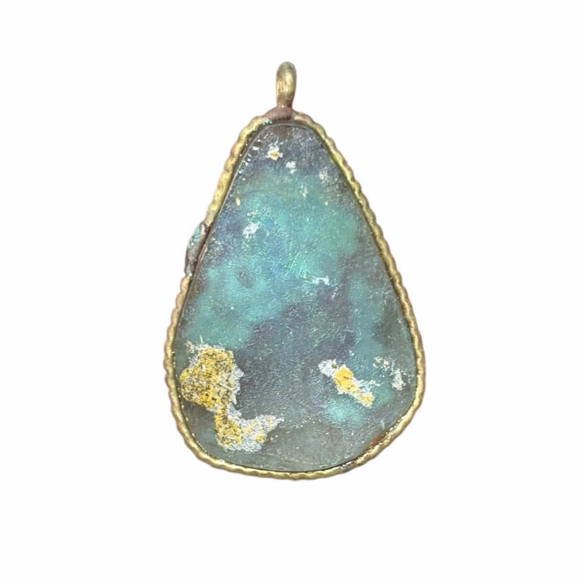 Ancient Roman Glass Pendant With Modern Setting