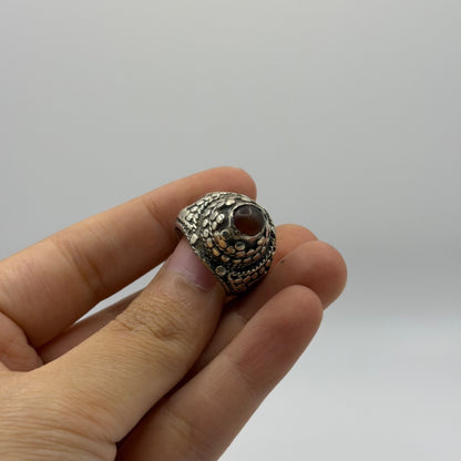 Vintage Afghan Tribal Kucci Boho Silver Ring