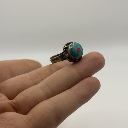 Vintage Nepalese Turquoise Antique Ring