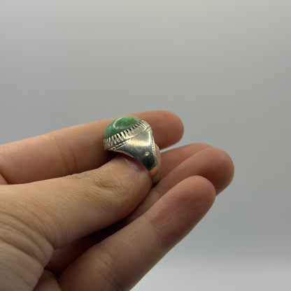 Antique Silver Natural Turquoise Stone Ring