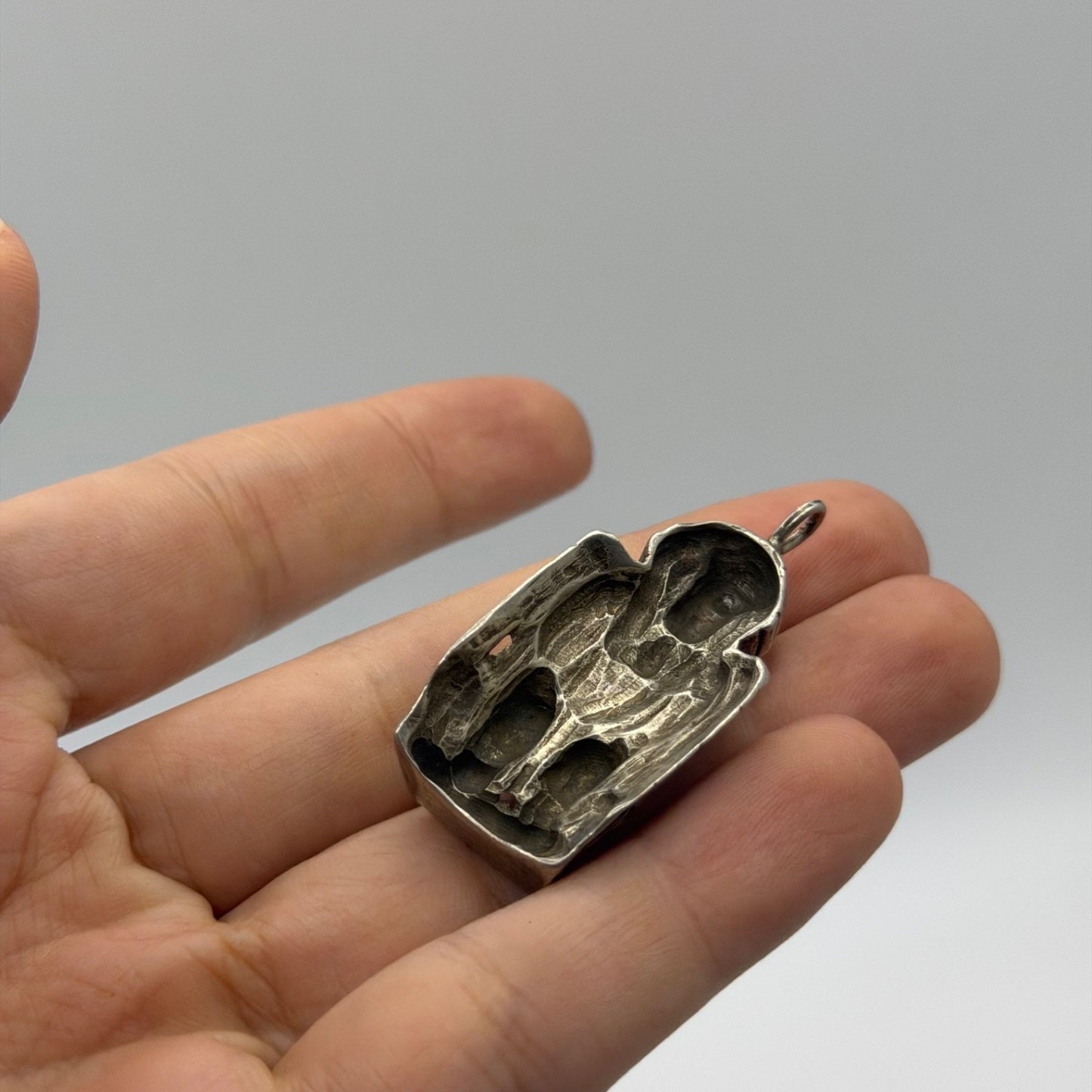 Ancient Egyptian Inspired Silver Pharaoh King Pendant