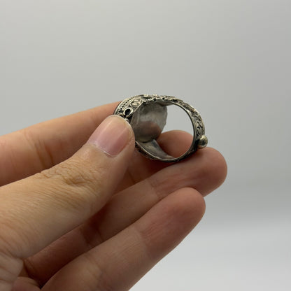 Ancient Roman Inspired Hand Carved Agate Intaglio Ring
