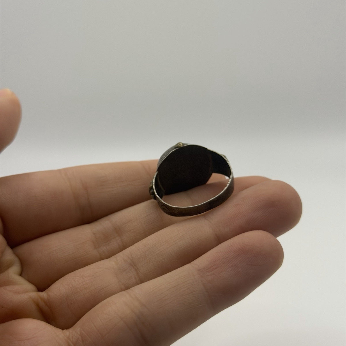 Antique Islamic Silver Ring With Arabic Inscription