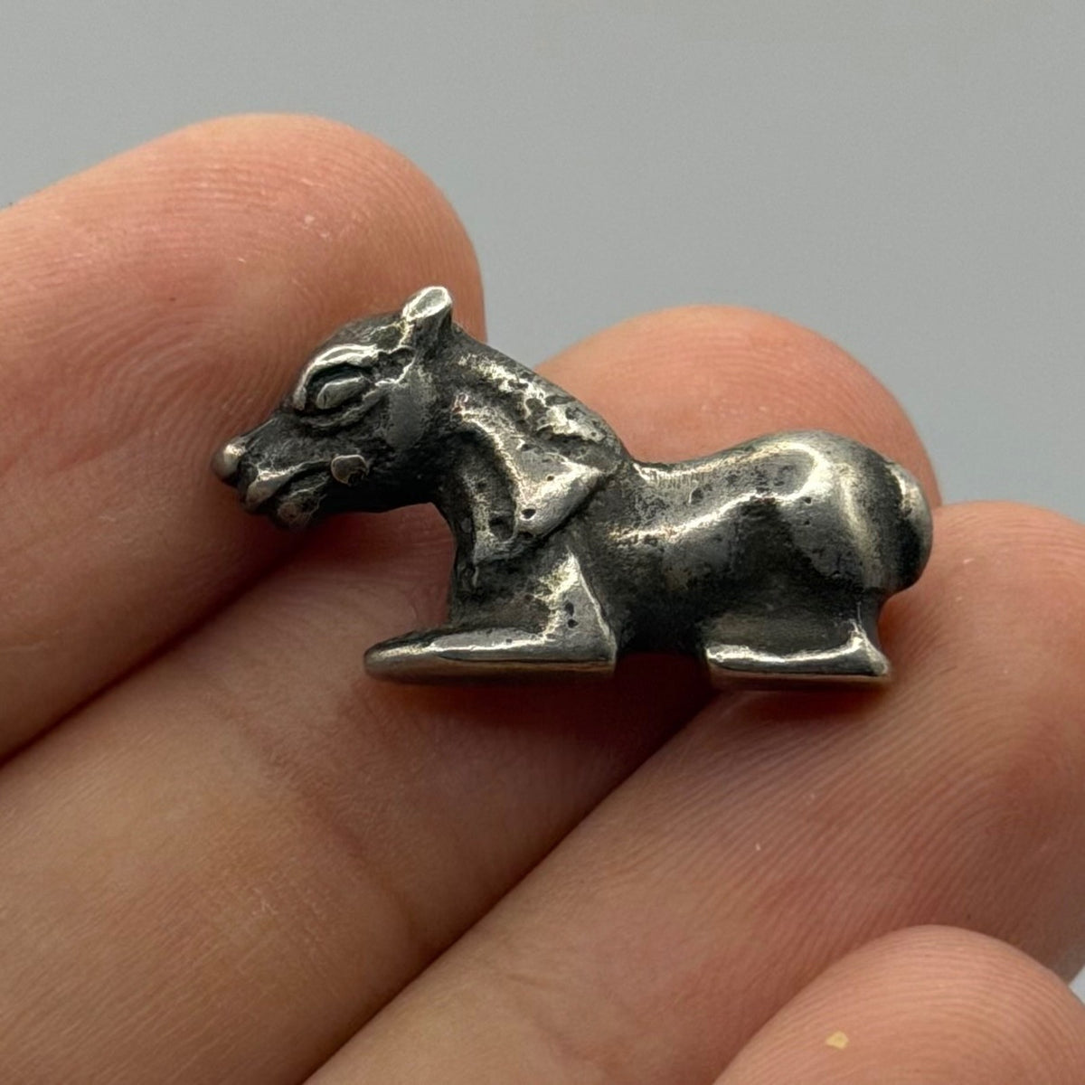 Ancient Roman Inspired Solid Silver Bead / Amulet