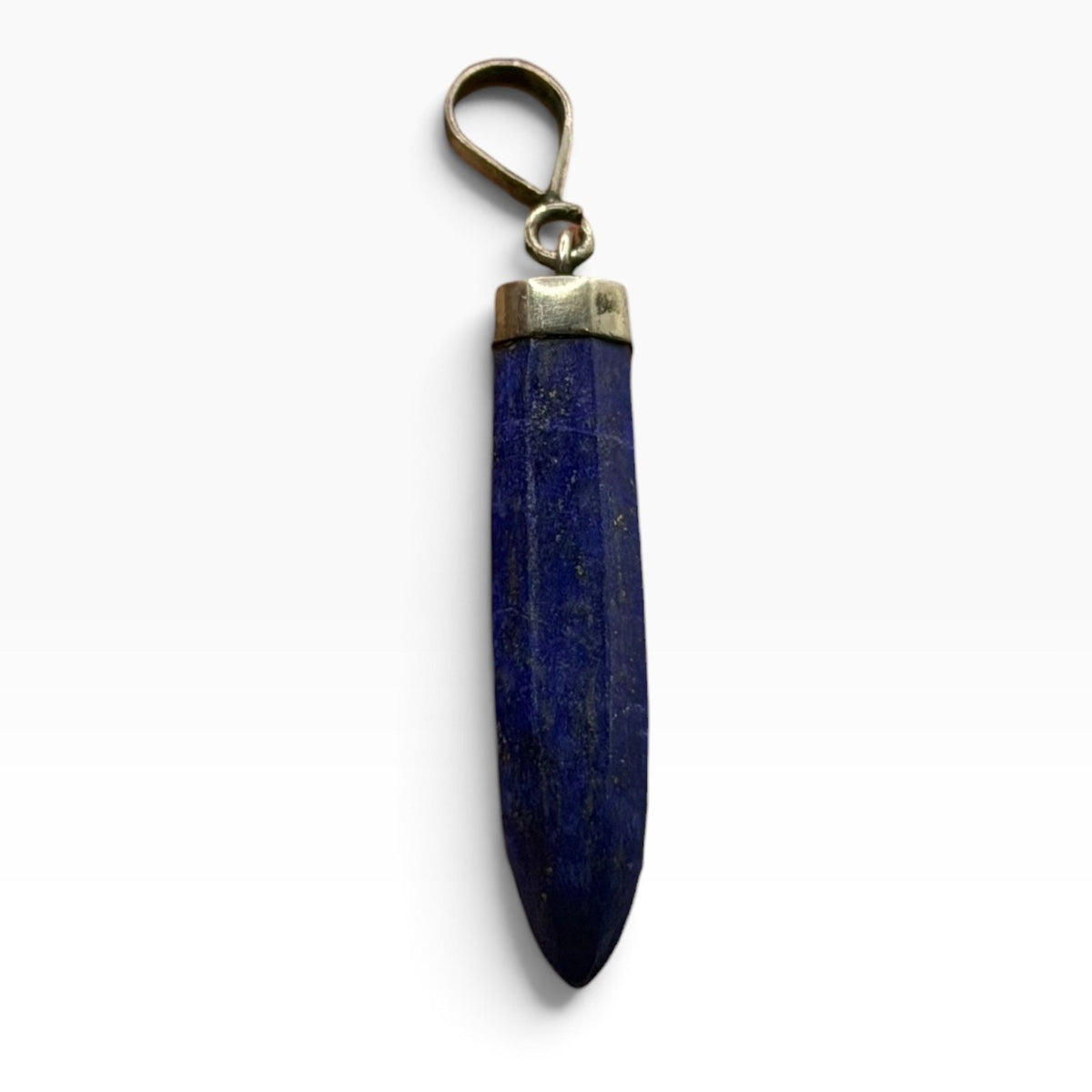 Vintage Natural Afghan Lapiz Lazuli Silver Pendant
