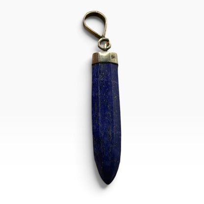 Vintage Natural Afghan Lapiz Lazuli Silver Pendant