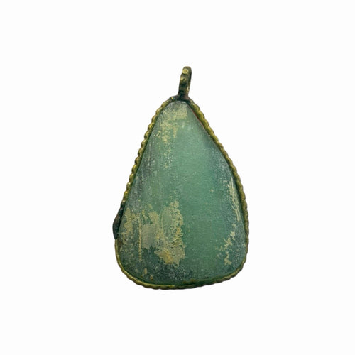 Ancient Roman Glass Pendant With Modern Setting
